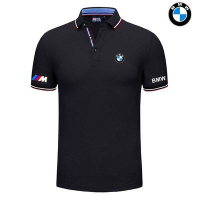 2022 Polo BMW M Power Homme Col Contrasté Coton Mercerisé Slim Fit